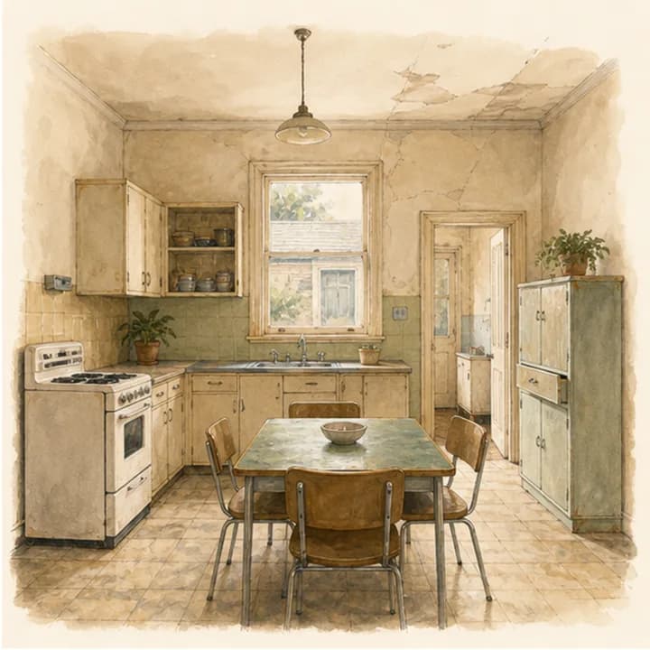 Example move-in photo of a kitchen