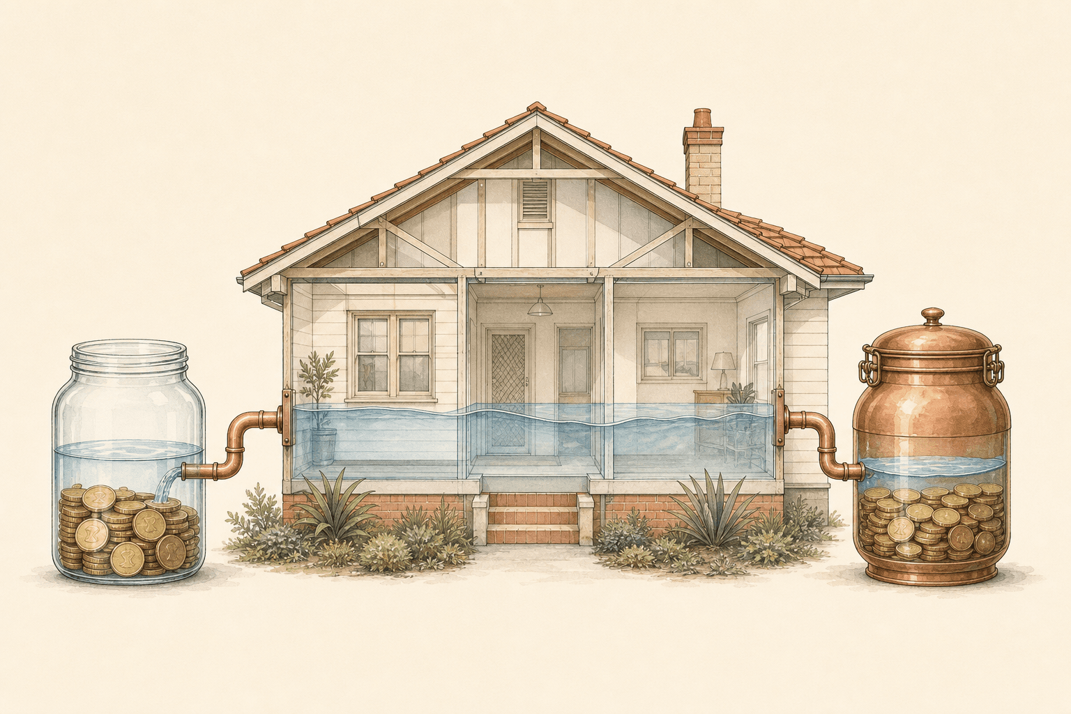 Offset vs redraw: two ways to park spare cash against your home loan